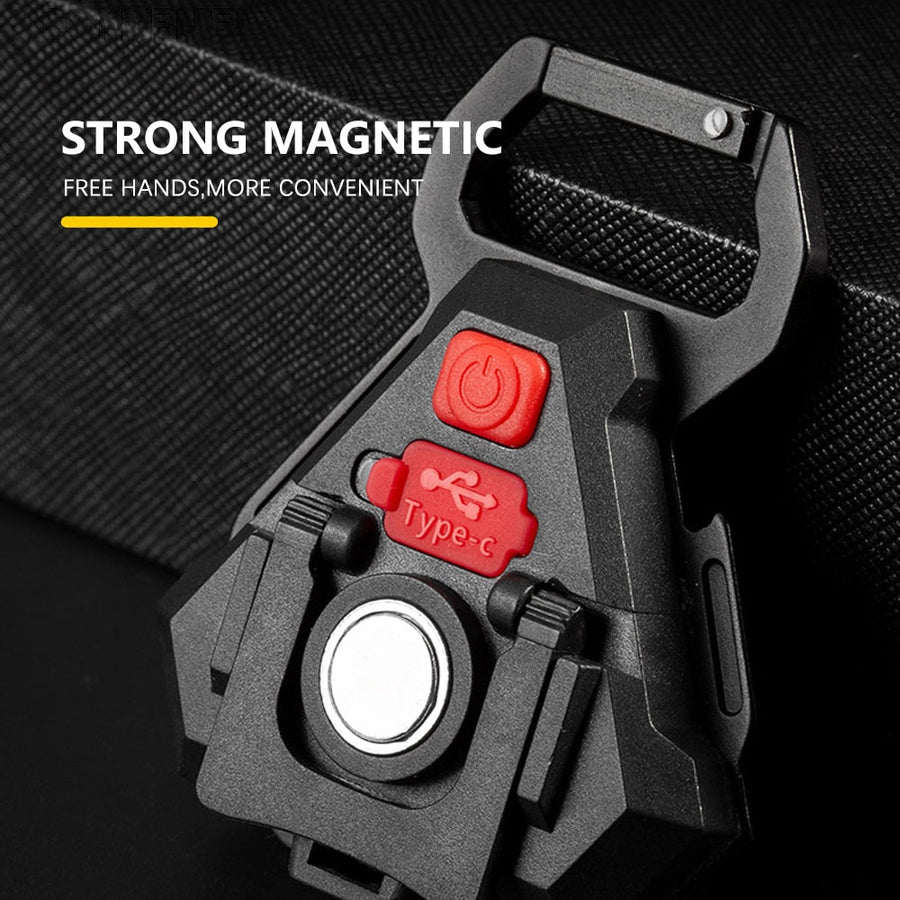 Mini LED Flashlight USB Bottle Opener Keychain - Image 6