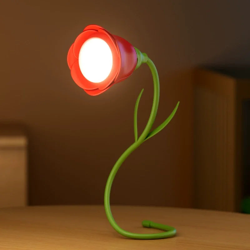 Last Rose Blooming Rose Accent Desk Lamp - Image 1