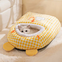 Snuggle Dreams Comfy Cat Bed House - Image 1