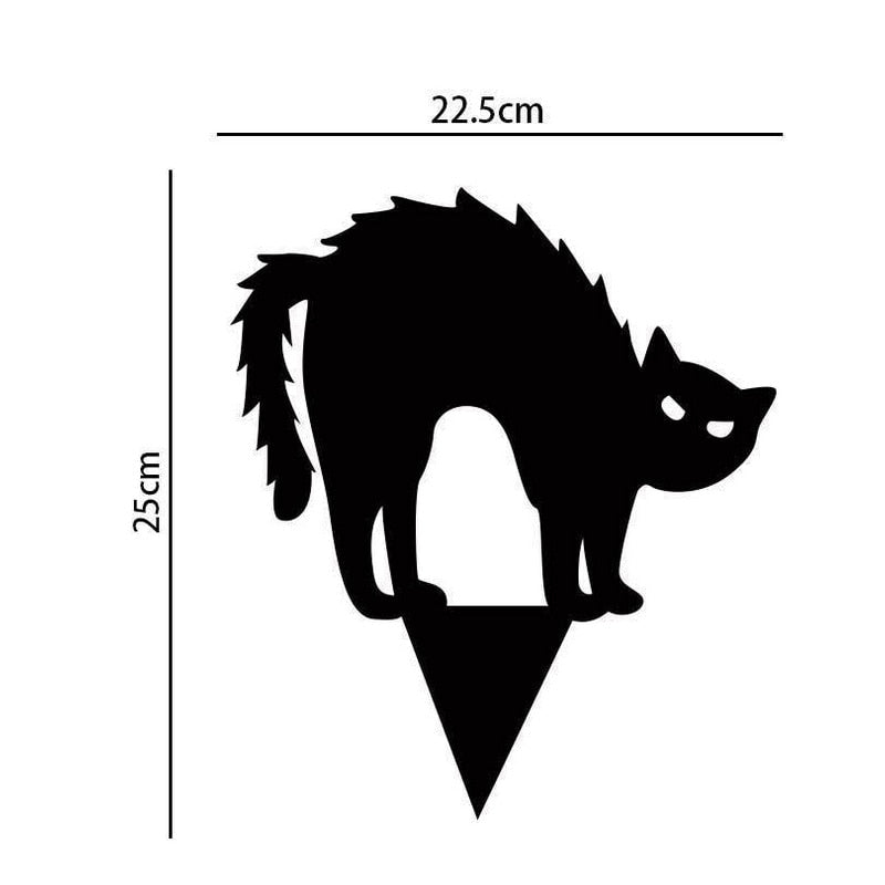 3Pcs Black Cat Garden Ornaments - Image 3