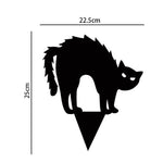 3Pcs Black Cat Garden Ornaments