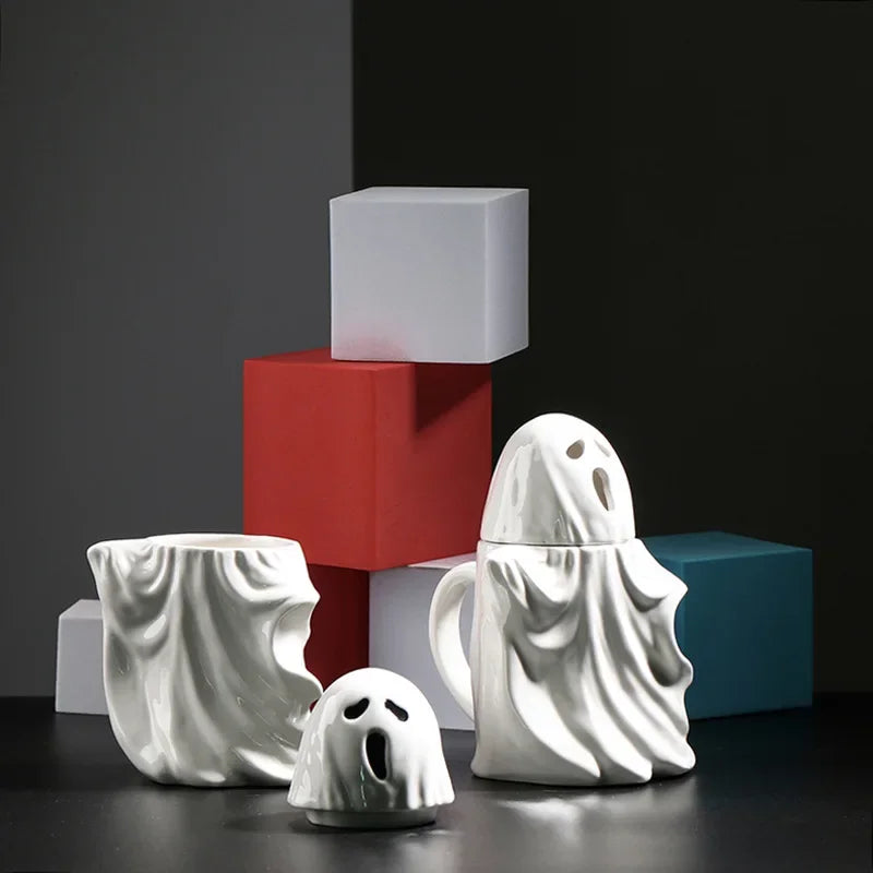 3D Ceramic Spooky Ghost Mug