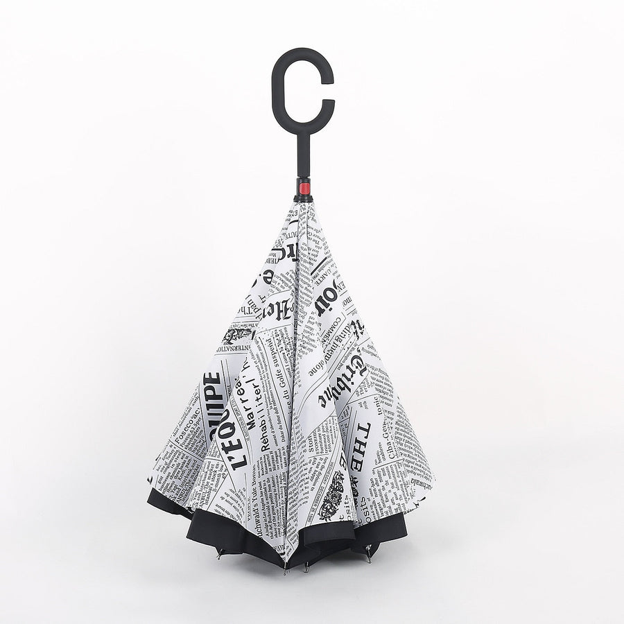 Rain Defense Folding Inverted Umbrella - Image 0