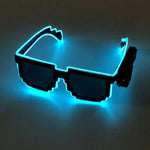 Flashing Luminous 8-Bit Stylish Party Glasses