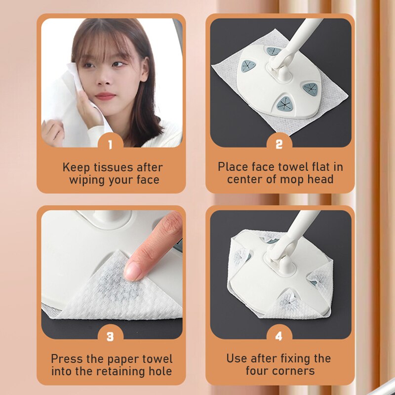 Lazy Clean Triangular Towel Mop - Image 2
