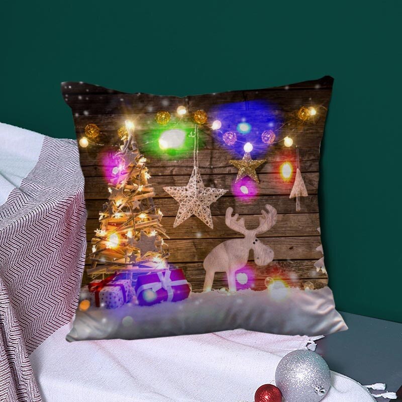 Christmas Series LED Pillow Case