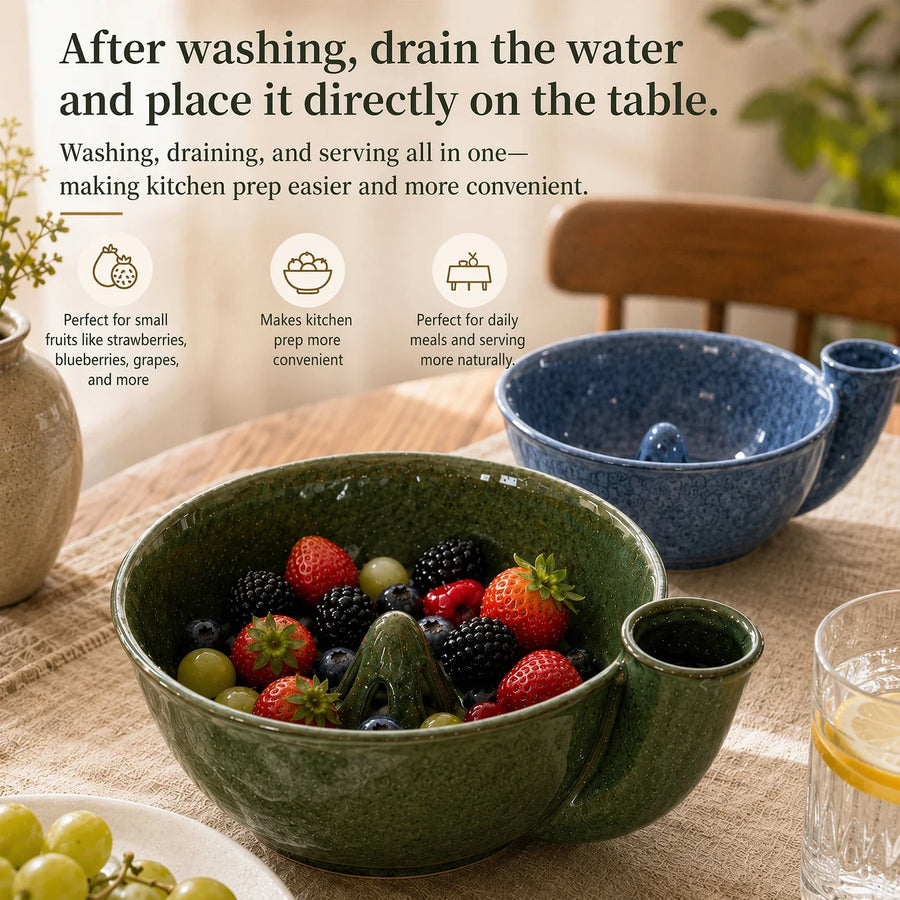 Spin & Clean Fruit Washer Bowl