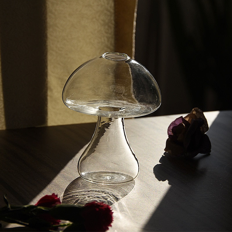 Mushroom Inspired Elegant Glass Vase - Image 5