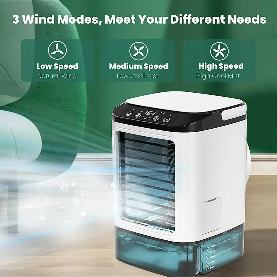 Ultrasonic Atomization Dual Spray Portable Air Conditioner - Image 2