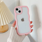 Wavy Art Clear Soft iPhone Case