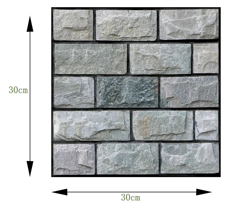 3D Wall Brick Pattern Decal - Image 22
