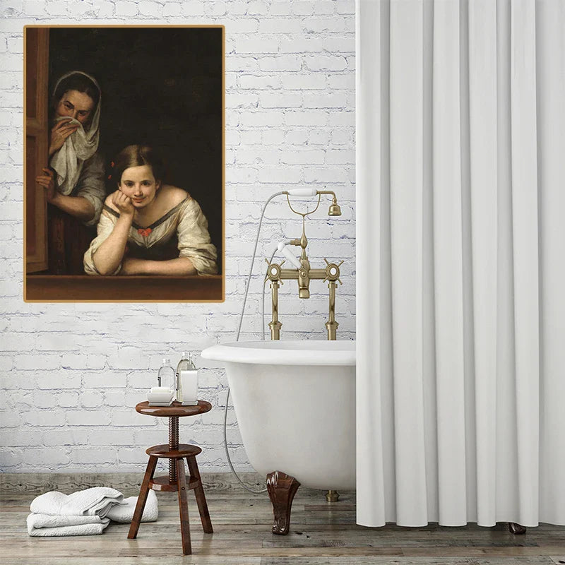 Restroom Renaissance Quirky Parody Bathroom Art Poster - Image 4