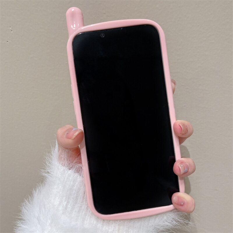 3D Korean Style Diamond Heart iPhone Case