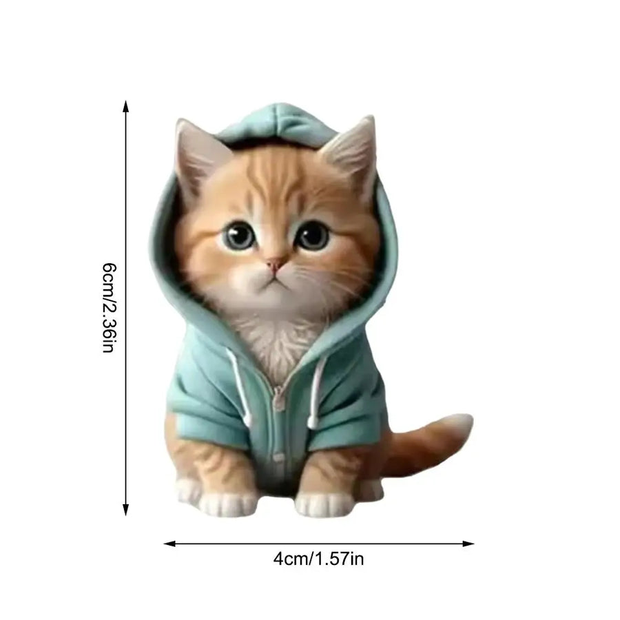Cool Hoodie Cat Clip-On Car Freshener - Image 5