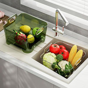 Stackable Vegetable Washing Basket Drainer - Image 0
