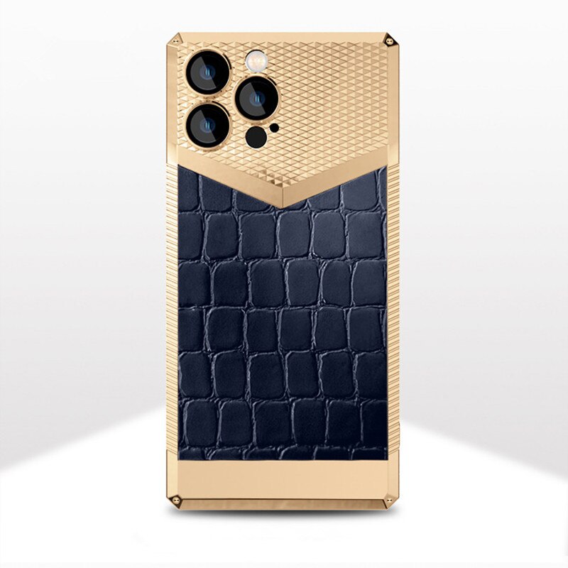 Crocodile Pattern Shock Absorbent Leather iPhone Case - Image 7