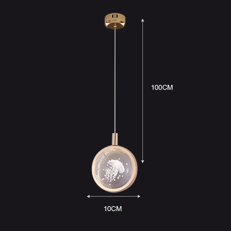 Nordic Crystal Halo Pendant Light - Image 7