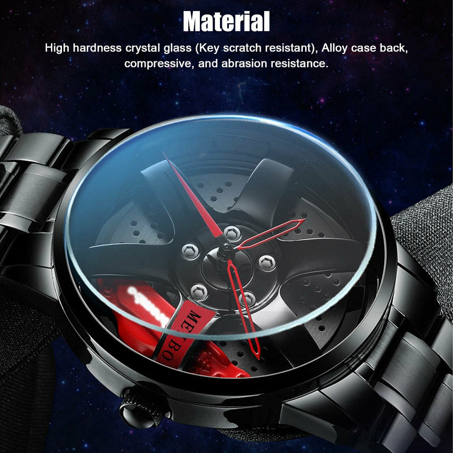 Waterproof Car Wheel Rim Wrist Men Watch - Image 2