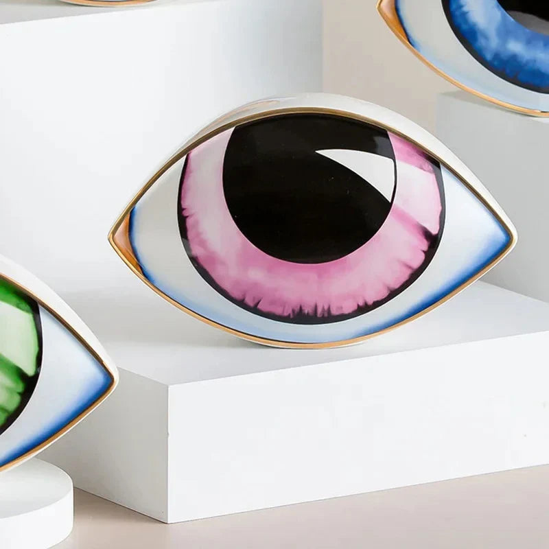 Mystic Eye Sculpture Ceramic Home Decor - Image 3