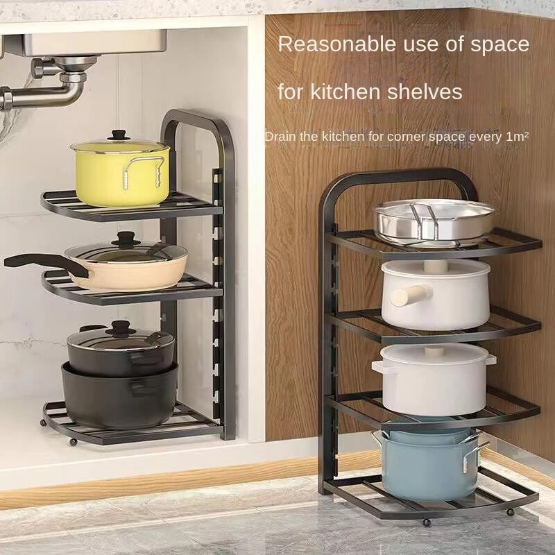 Easy Stack Adjustable Multi-layer Corner Rack - Image 2