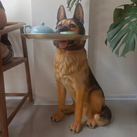 Artsy German Shepherd Decorative Side Table - Image 3