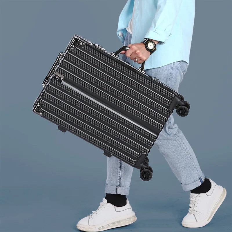 Aluminum Durable Frame Rolling Travel Suitcase - Image 4