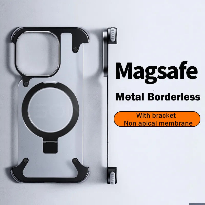Magnetic Shockproof Metal Bumper Magsafe iPhone Case - Image 1