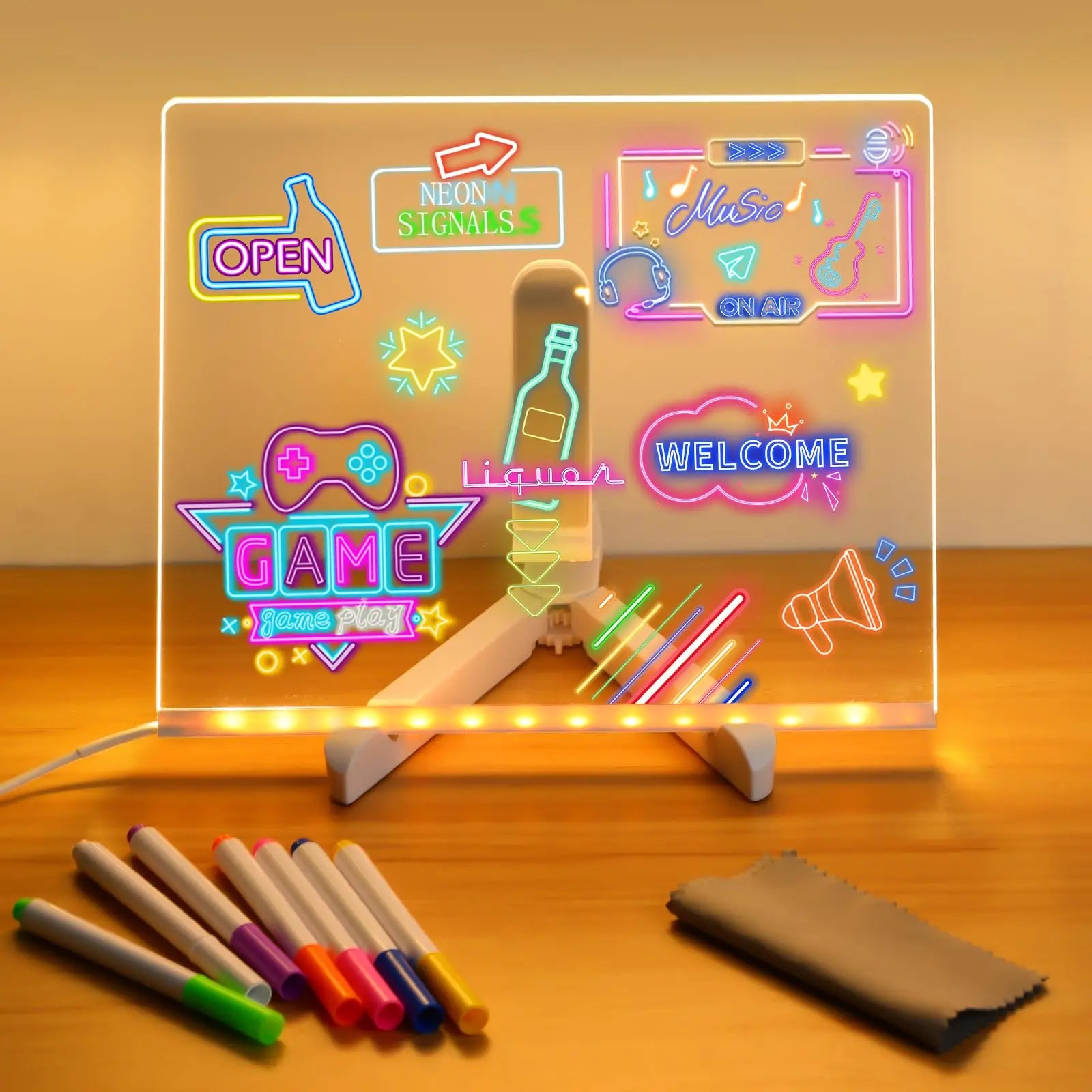 Bright Story Neon Sketch Drawing Board - Image 6