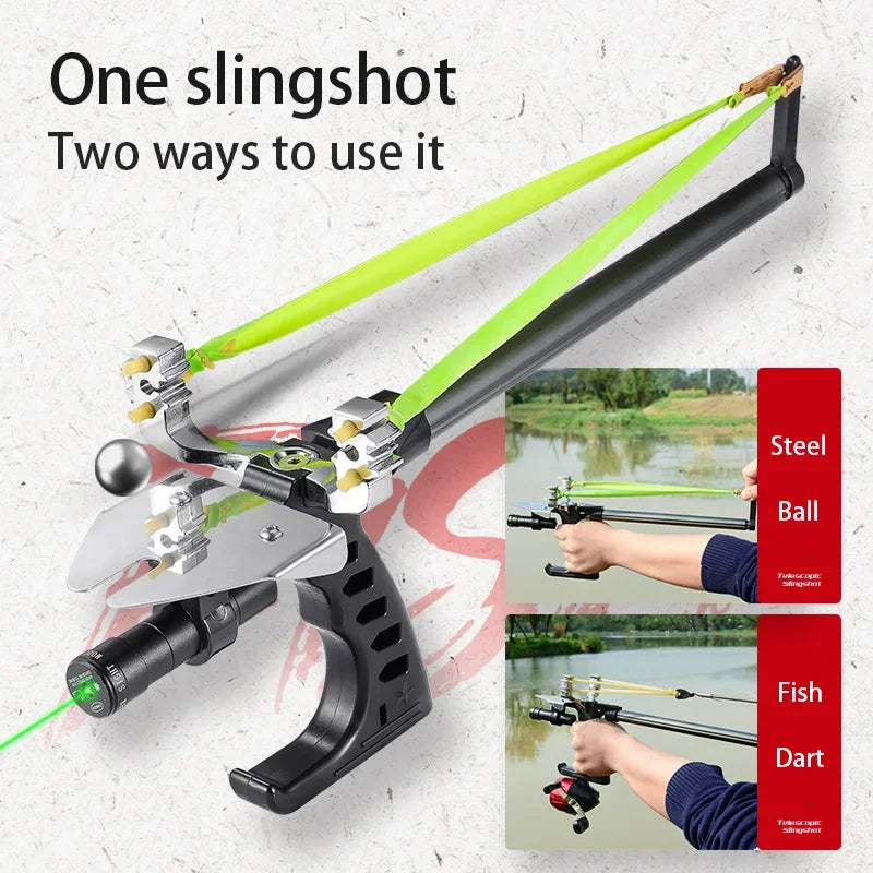 Long-Range Telescopic Fishing Laser Slingshot - Image 4