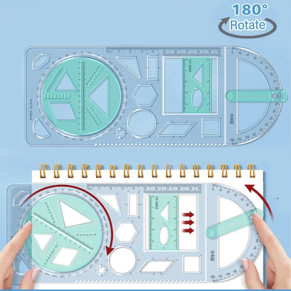 Math Genius Multi-Angle Drawing Precision Ruler - Image 10