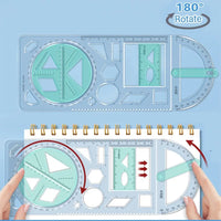 Math Genius Multi-Angle Drawing Precision Ruler - Image 10