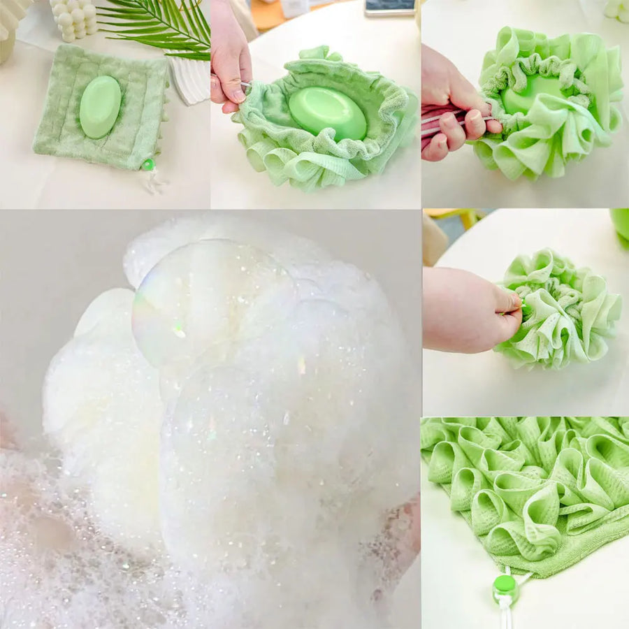 2in1 Soap Holder Shower Sponge - Image 2