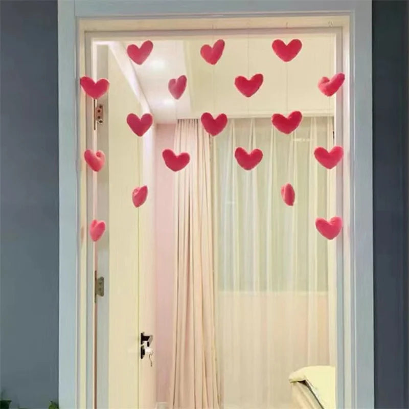 Cute Hanging Pink Heart Doorway Decor - Image 11