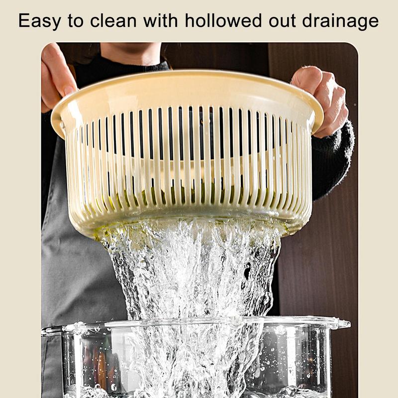 Manual Spin Vegetable Drainer Basket - Image 4