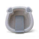 Thickened Plastic Integrated Washboard Compact Washbasin