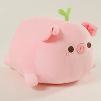 Petal Piggy Kawaii Flower Plush Pillow