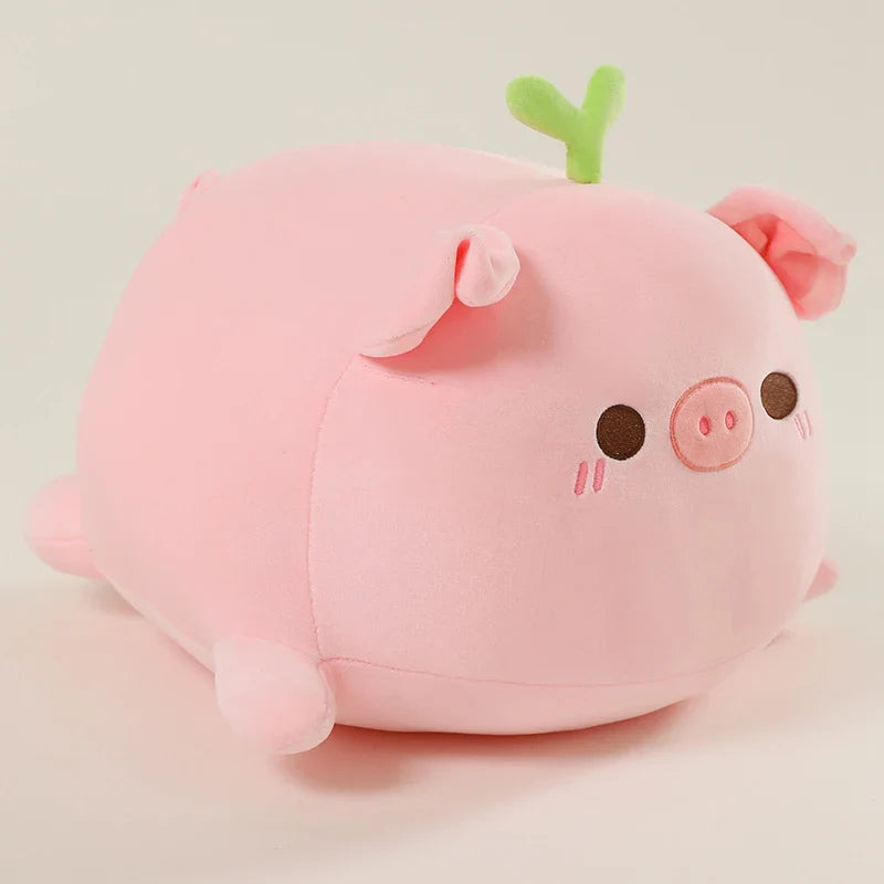 Petal Piggy Kawaii Flower Plush Pillow