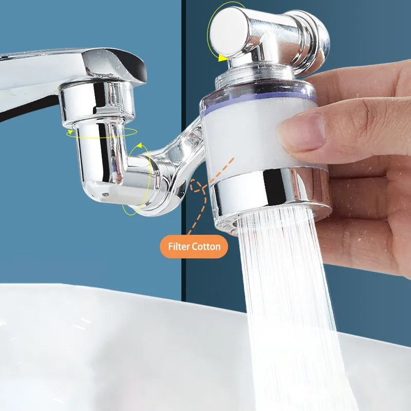 Full Rotating Robot Arm Water Saving Faucet Extender - Image 0