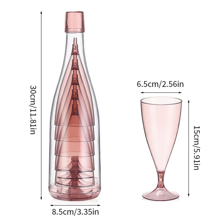 Portable Travel Wine Glass Bottle Set - Image 5