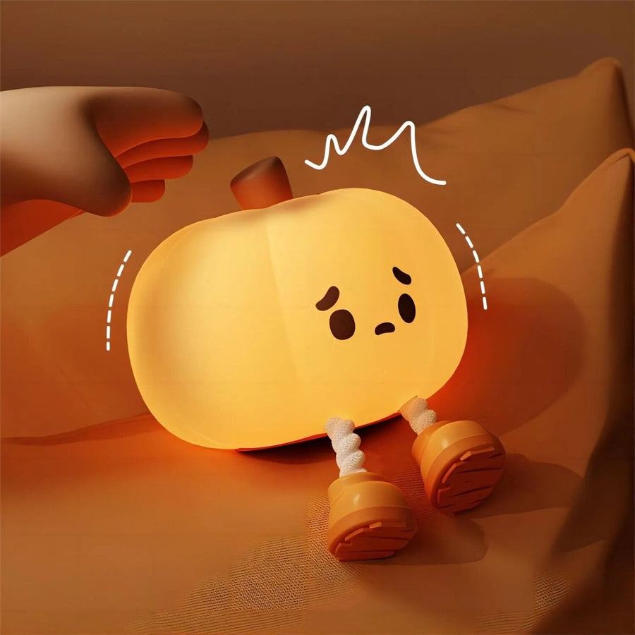 Sad Pumpkin Touch Sensor Lamp Decor - Image 1