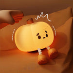 Sad Pumpkin Touch Sensor Lamp Decor