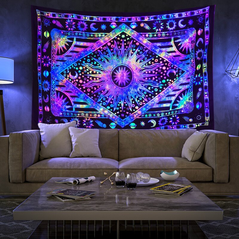 Colorful Glowing Luminous Tapestry