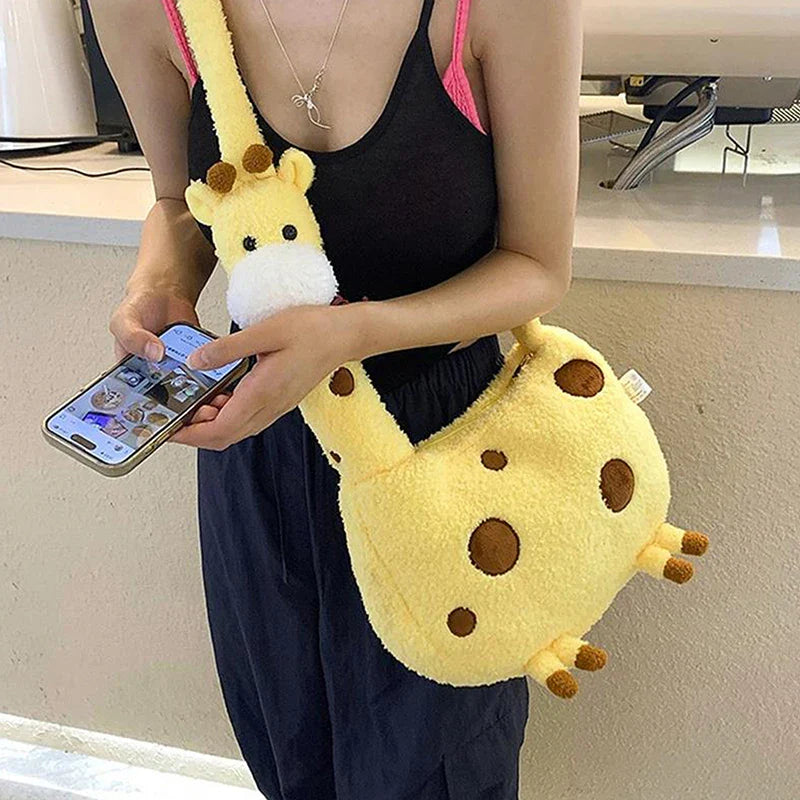 Plush Doll Crossbody Shoulder Bag