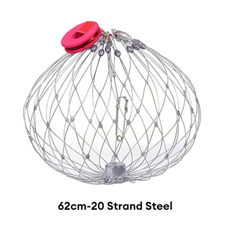 Collapsible Easy Open Trap Steel Fishing Net - Image 5