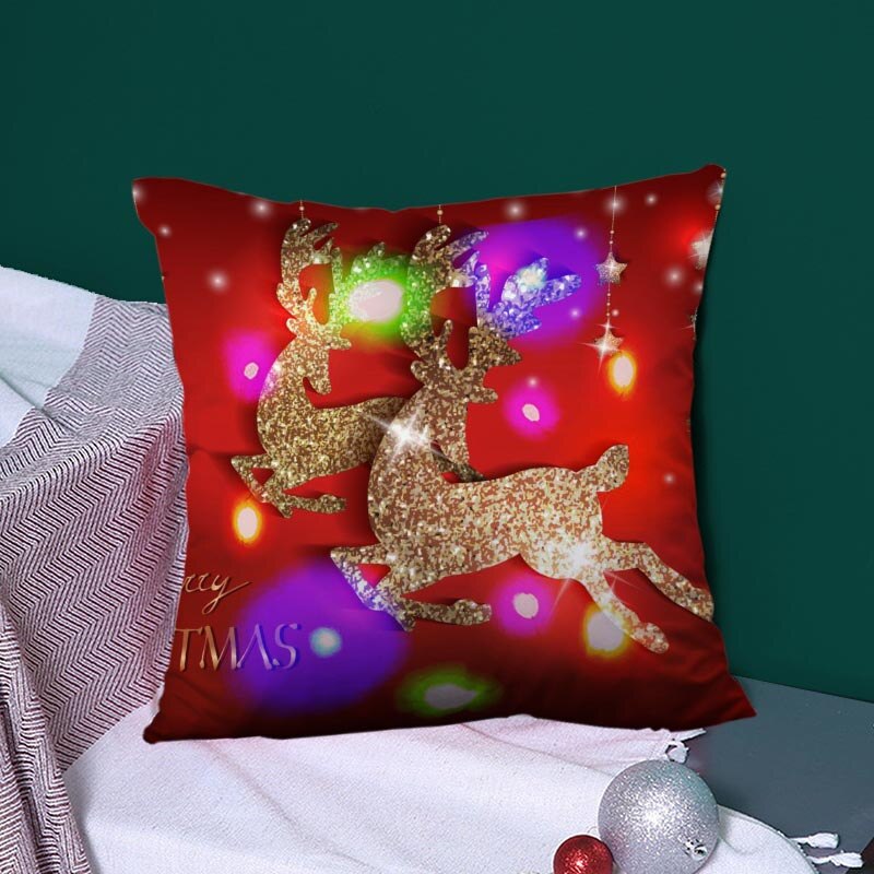 Christmas Series LED Pillow Case