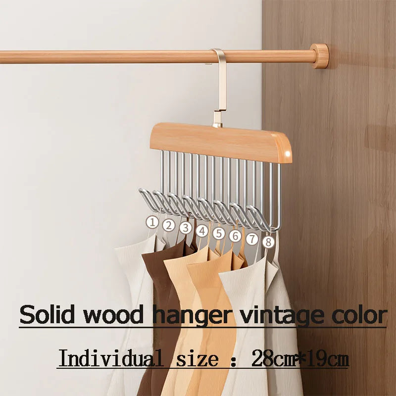 Multi-Hook Space Saver Clothes Organizer Rack - Image 4