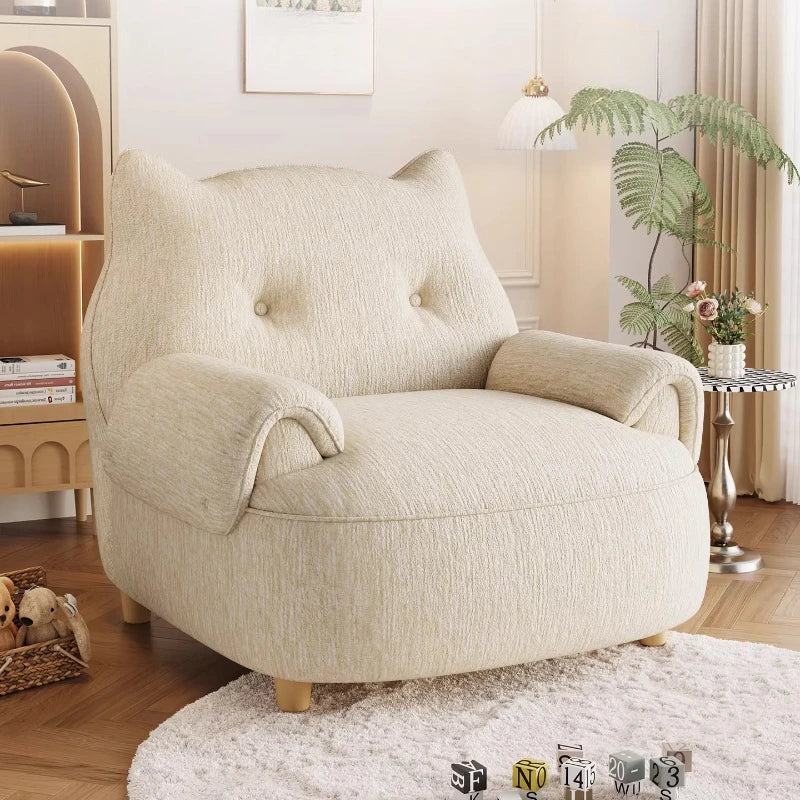 Cat Ear Minimalist Oversized Lounge Armchair - Image 0