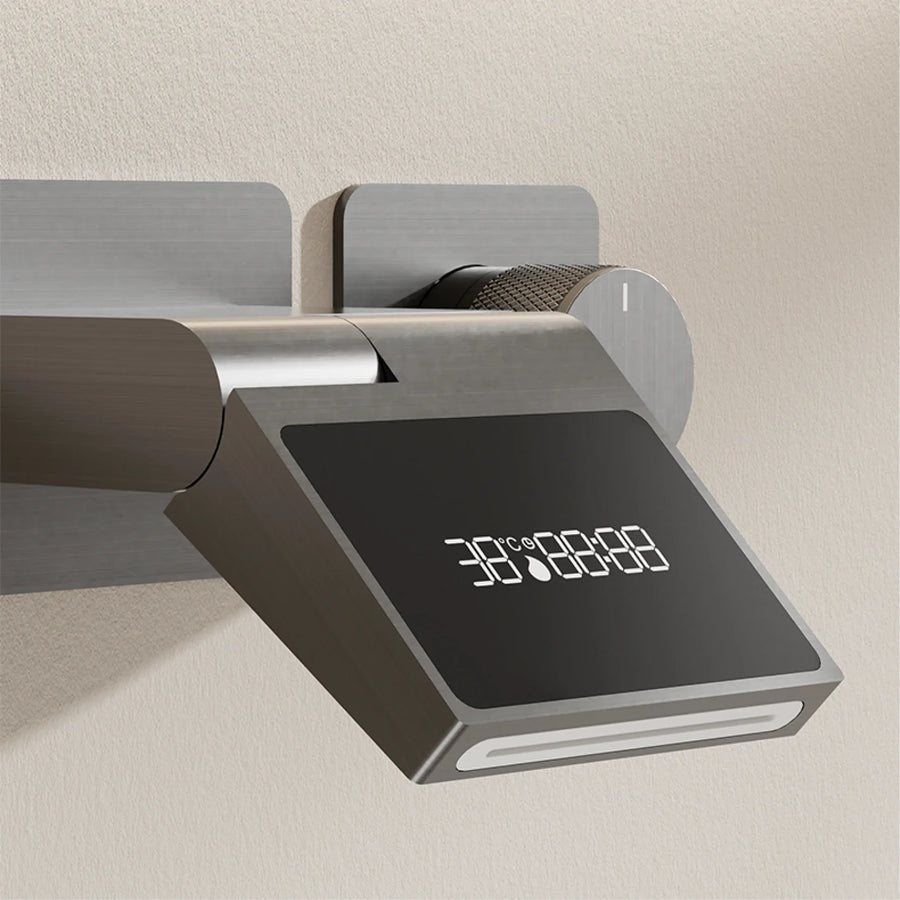 Intelligent Luxury Hidden Handle LED Digital Bathroom Faucet - Image 5