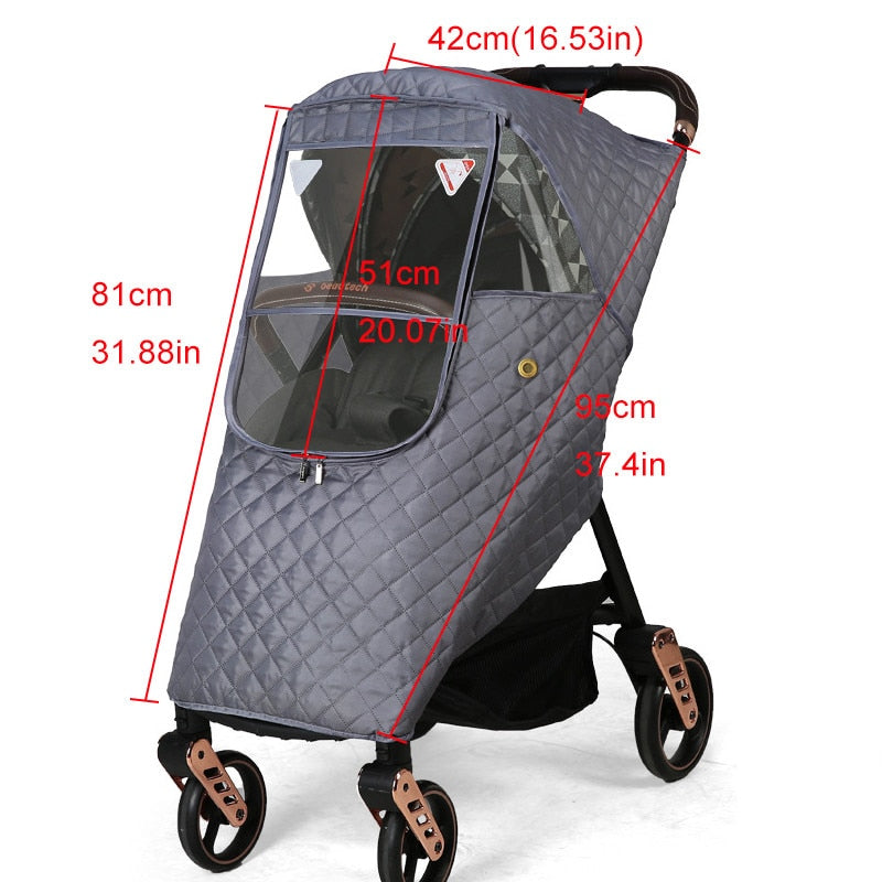 Baby Anytime Windproof Stroller Cover - Image 3