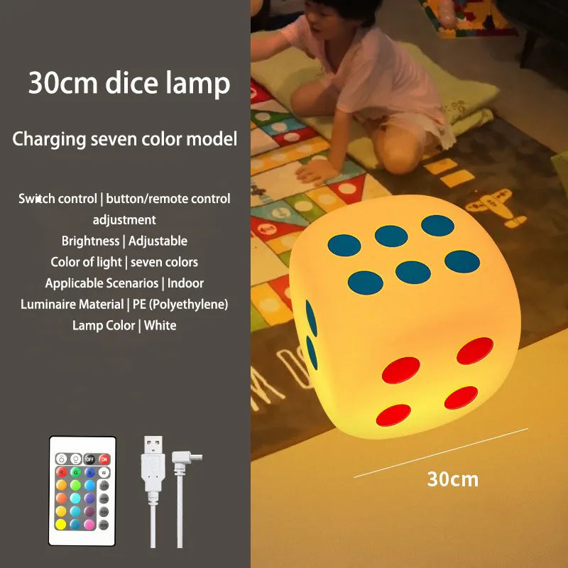 Huge Dice Bedside Atmosphere Floor Table Lamp - Image 8